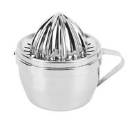 Manual Juicer, Anti Spill Hand Juicer Compact Stainless Steel Citrus Squeezer with Built in Container for Squeezing Lemons, Oranges, Grapefruits