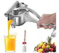 Manual Lemon Squeezer Citrus Juicer Hand Press, Heavy Duty Aluminum Alloy Fruit Juice Extractor, Effortless & Easy to Clean, Portable Handheld Tool for Oranges Limes Pomegranates (1pc)