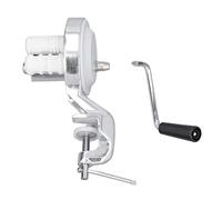 Manual Macaroni Maker, Aluminium Alloy Silver, Portable Hand Cranking Noodles Pressing Machine, excellent for Kitchen and Restaurant, Enjoy Homemade Noodles Anywhere