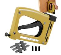 Manual Nail, Aluminum Alloy Mountinğ Tooł With 1000 Nails, Lightweight Adjustable Framing Nailer For Household DIY, For Woodworking Upholstery Crafts, Flexible Rigid Mounting, 1 Tool + 1000 Naîls