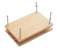 Manual Paper Press, Wooden Binding Machine, Book Craft Clamp, Heavy Duty Bookbinder Tool, Multipurpose Flattening Feature for Crafting, Repair, Home, Living Room, Bed Rooms, 11.61x7.68x1.18 Inches