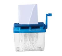 Manual Paper Shredder - Small Compact Desk Shredding Machine for Bills, Receipts, Mail, Home, Classroom and Office Use, Teacher and Student Friendly Document Shredders