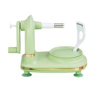 Manual Peeler Stainless Steel Blade - Fruit Peeling Machine | Heavy Duty Vegetable Pear Potato Skin Remover, Hand Operated Crank Peeler with Blades, Stable Suction Base, Space Saving