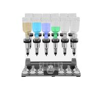 Manual Perfume Dispenser,12 Bottle Perfume Filling Machine with 12 Pump Heads, 12 Scent Testing Cups,200ml Each Bottle Capacity, Desktop Liquid Filler for Perfume