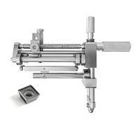 Manual Rotary PE Pipe Scraper, Aluminum Alloy PE Pipeline Edge Planer for Diameters 63-400mm, Tube Pipe Skinning Peeler with Spare Cutter Head, Tube Pipe Skinning Peeler, for Scraping PE, Pipeline