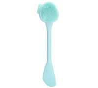 Manual Silicone Face Scrubber Facial Cleansing Brush Silicone DIY Mixing Stick Makeup Cleansing Brush(Verde)