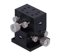 Manual Sliding Stage 30x50mm | Dovetail Guide Fine - Tune Platform for Microscope/Testing Machine/Semiconductor | 16.7mm per Rotation, 24.5N Load Capacity