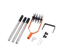 Manual Soil Tiller Featuring Adjustable Handle Length And Steel For Back Friendly Gardening Tiller Cultivator Manual