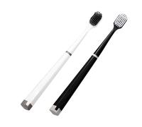 Manual Toothbrushes, Soft Bristle Toothbrush, 0,59 x 0,59 x 7,17 Inches Deep Cleaning Wide Head Tool with Bad Breath Remover, Gentle Care Toothbrush for Men, Women and Family