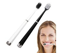 Manual Toothbrushes, Soft Bristle Toothbrush, PP Bad Breath Remover, Deep Cleaning Wide Head Tool, Suitable for Women, Men, Students, Couples, Family, and Friends Care, 1.5x1.5x18.2cm