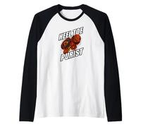 Manual Transmission Heel Toe Purist Three Pedals Gearbox Maglia con Maniche Raglan