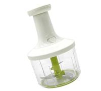 Manual vegetable cutter, multi functional design, easy to clean, equipped with plastic hand press onion chopper, suitable for ginger, garlic, nuts, etc.