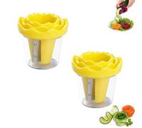 manual vegetable spiralizer and curler for rose flower carving(A-2pcs) | Manual Vegetable Spiralizer & Curler,Create Rose-Shaped Vegetable Garnishes With Ease,for Various Firm Vegetables