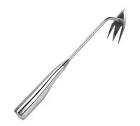 Manual Weeder - Weeding - Weeding manuale in acciaio inox con denti | Gestione ergonomica Robusto estrattore a 3 denti per giardini e prati vegetali