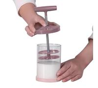 Manual Whipped Cream Maker - ABS 304 Stainless Steel 8.8x18cm | Handheld DIY Whipped Cream Dispenser, Baking Tools | Ergonomic Comfort Grip Dispenser For Kitchen Dessert Coffee Baking