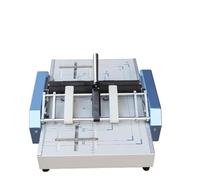 Manuale A3 Paper Booklet Binding & Folding Machine, Pettine Binding Punch Cucitrice per Casa Scuola Piccole Stamperia