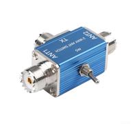 Manuale bidirezionale per interruttore coassiale 1 ingresso 2 uscite SO239 per antenna selettore per radio prosciutto 0-50MHz 100W blu (SL-16)