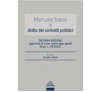 MANUALE BREVE DI DIRITTO DEI CONTRATTI PUBBLICI - MEALE AGOSTINO (Curatore) -