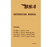 Manuale BSA A7 A10 Super Rocket Shooting Star Golden Flash