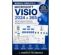 Manuale Completo a Microsoft Visio 2024 e 365: Dalle basi ai diagrammi professionali: flowchart, organigrammi, reti, planimetrie, UML, BPMN, dati Excel e collaborazione nel cloud