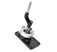Manuale da corsa Short Shifter Fit For, Accessorio di modifica dell'auto ad alte prestazioni per velocità più veloce e piattaforma di montaggio solida, Cambio argento nero in lega di alluminio adatto