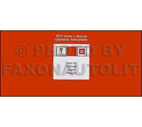 Manuale Del Proprietario 1972 Pontiac Firebird E Trans Am 72 Esprit Formula