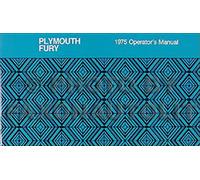 Manuale Del Proprietario 1975 Plymouth Fury E Road Runner 75 Custom Sport