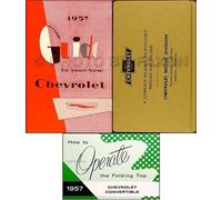 Manuale Del Proprietario Del 1957 Chevy Bel Air Convertible Con Libro E Busta