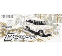 Manuale Del Proprietario Ford Bronco 1966 Guida Istruzioni Per L'Utente Libro