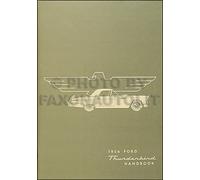 Manuale Del Proprietario Ford Thunderbird 1956 T Bird Guida Utente Libro