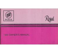 Manuale Del Proprietario Originale 1986 Buick Regal E Grand National