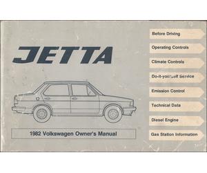 Manuale Del Proprietario VW Jetta 1982 MINT Libro Guida Utente Volkswagen