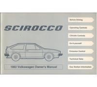 Manuale Del Proprietario VW Scirocco 1982 MINT Libro Guida Utente Volkswagen