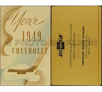 Manuale Dell'Auto Chevrolet 1949 Con Busta 49 Chevy Styleline Fleetline