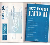 Manuale Dell'Proprietario Originale OEM Del 1977 Ford Ranchero E LTD II