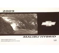 Manuale Dell'Utente HYBRID Chevrolet Malibu 2009 Guida Libro