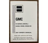 Manuale Dell'Utente Per Camion Tilt GMC W4500 W5500 Del 2007