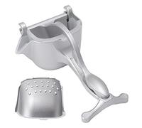 Manuale di acciaio inossidabile con pressa al limone, pressa per pressa di agrumi realizzati in lega di alluminio con 2 imbuto per arance lime limiche, pressa succo manualmente
