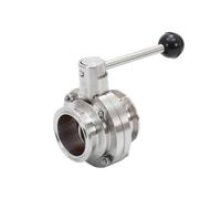 Manuale di arresto manuale del regolatore dei flussi di arresto manuale delle valvole a farfalla del morsetto sanitario dell'acciaio inossidabile 1,5 pollici