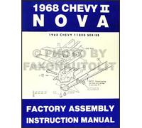 Manuale Di Assemblaggio BOUND 1968 Chevy II E Nova E SS 68 Chevrolet Factory
