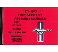 Manuale Di Assemblaggio Ford Mustang 1971 1972 1973 Set Di 6 Libri In 1 Volume