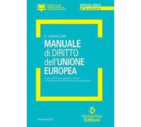 Manuale di diritto dell'Unione Europea. Analisi di principi generali, Istituti e problematiche dottrinali e giurisprudenziali. Con espansione online
