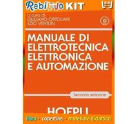 MANUALE DI ELETTROTECNICA ELETTRONICA E AUTOMAZIONE (9788820379032) - Libro Scolastico + Kit Scuola con Copertine Rebillo