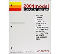 Manuale Di Formazione 2004 Toyota Camry Celica Echo Highlander Matrix Corolla