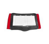 Manuale di Gioco con Cinturino Singolo, Cinturino Tattico per Adulti e Ragazzi, Supporto Elastico per il Polso con Finestra Trasparente, Adatto a Vari Sport(Red)