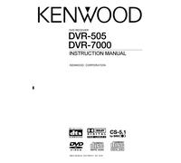 Manuale Di Istruzioni Per Kenwood DVR-505, DVR-7000