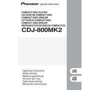 Manuale Di Istruzioni Per Pioneer CDJ-800 MK2