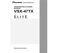 Manuale Di Istruzioni Per Pioneer VSX-47 TX ELITE
