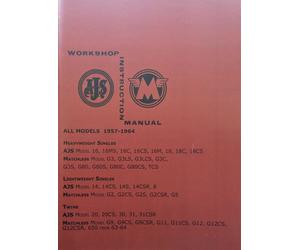 Manuale Di Officina AJS Matchless G3 G11 G12 G9 8 Singoli E Gemelli 1957-64 Moto