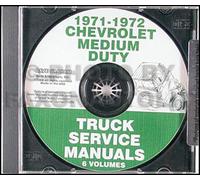 Manuale Di Officina Per Camion Chevy Medium 40 50 60 Del 1971-1972 Su CD
